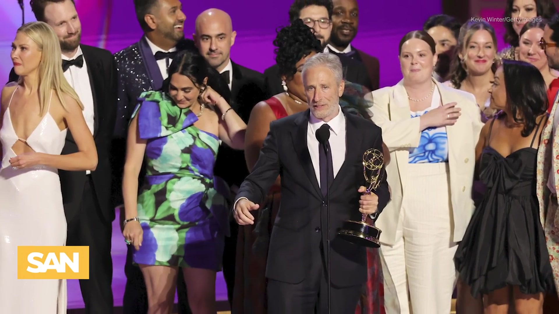 'Video thumbnail for Jon Stewart staying at ‘The Daily Show’ after contract renewal'