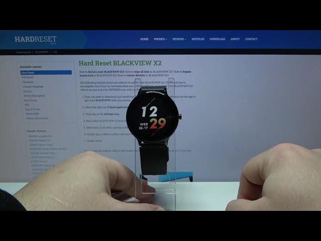 Video thumbnail for How to Change Watch Face in BLACKVIEW X2- Refresh Home Screen