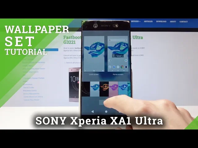 Video thumbnail for How to Change Wallpaper in Sony Xperia XA1 Ultra - Refresh Home Screen