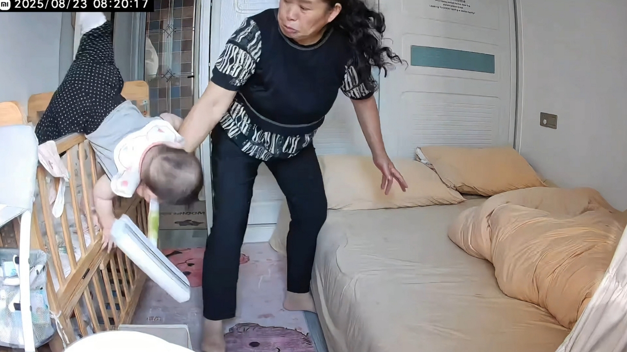 Video thumbnail for Grandma Saves Baby from Falling Crib!