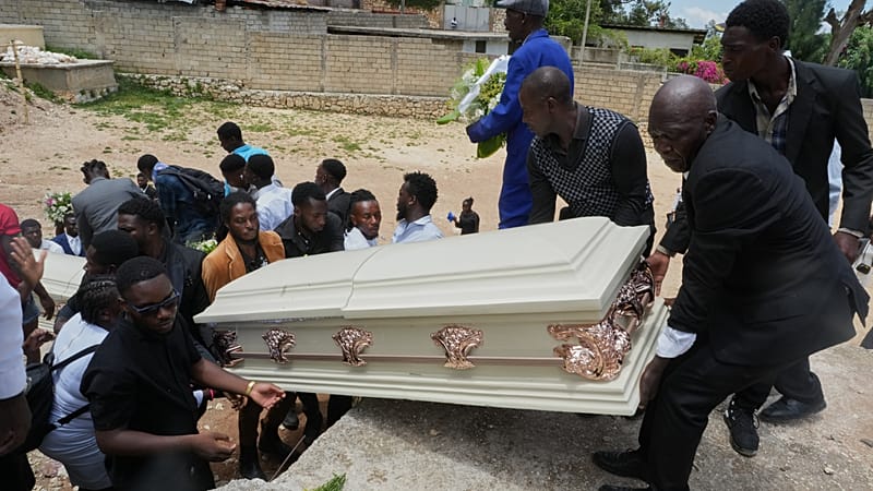 Video thumbnail for Haiti mourns victims of Kenscoff gang attack as fear grips community