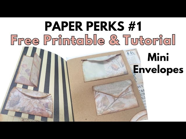Video thumbnail for Paper Perk #1 - Mini Envelopes Free Printable and Tutorial