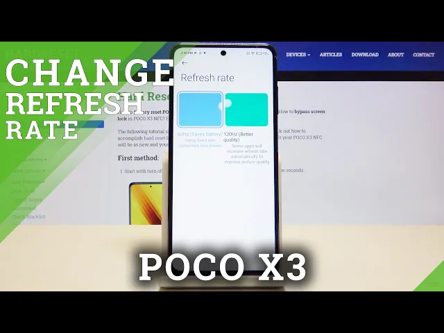 Video thumbnail for How to Change Display Refresh Rate on POCO X3 – Display Settings