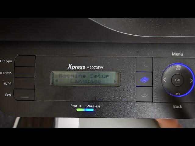Video thumbnail for How to change language on Samsung Xpress M2070 / Change system language on Samsung Xpress M2070