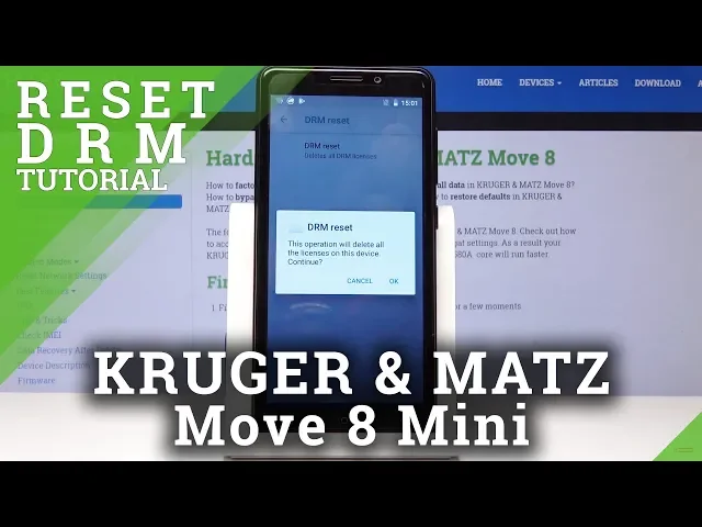 Video thumbnail for How to Remove DRM in KRUGER & MATZ MOVE 8 Mini - Clear DRM Licenses