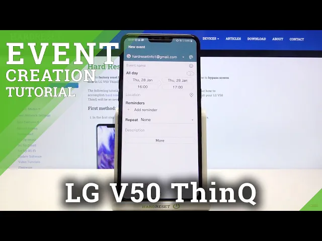 Video thumbnail for How to Add Event to Calendar in LG V50 ThinQ – Find Calendar Events Options