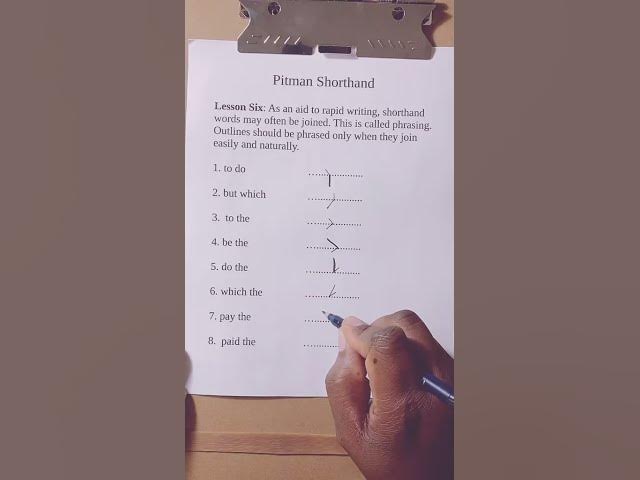 Video thumbnail for Pitman Shorthand - The New Standard Course