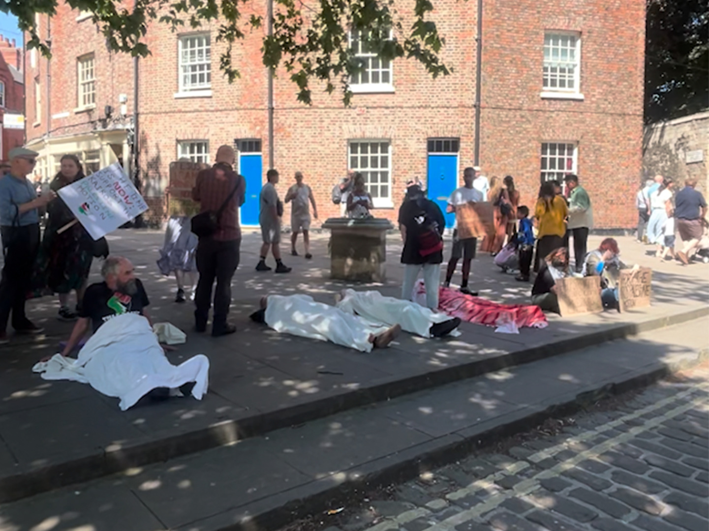 Video thumbnail for UK Christians protest for Church of England to recognise genocide in Gaza
