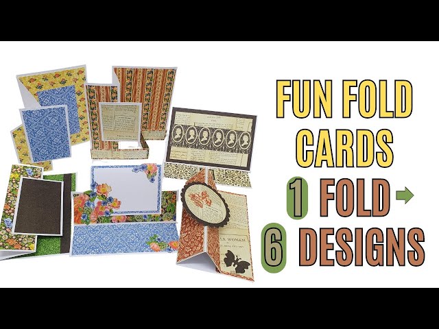 Video thumbnail for Fun Fold Cards: 1 Fold - 6 Designs
