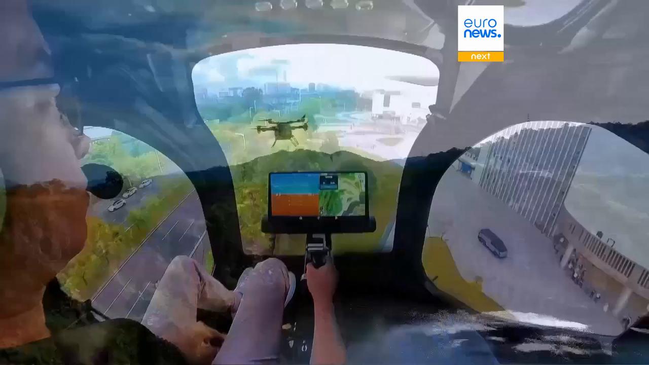 Video thumbnail for China's Xpeng debuts flying car in Germany