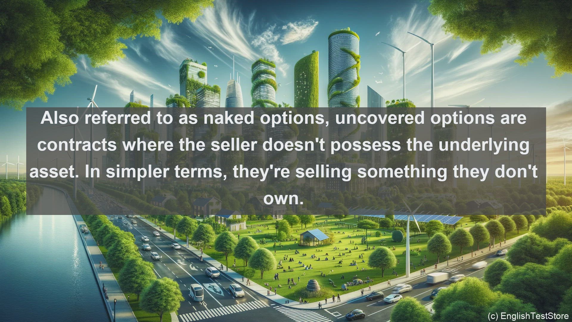 'Video thumbnail for Uncovered option in economics and finance'