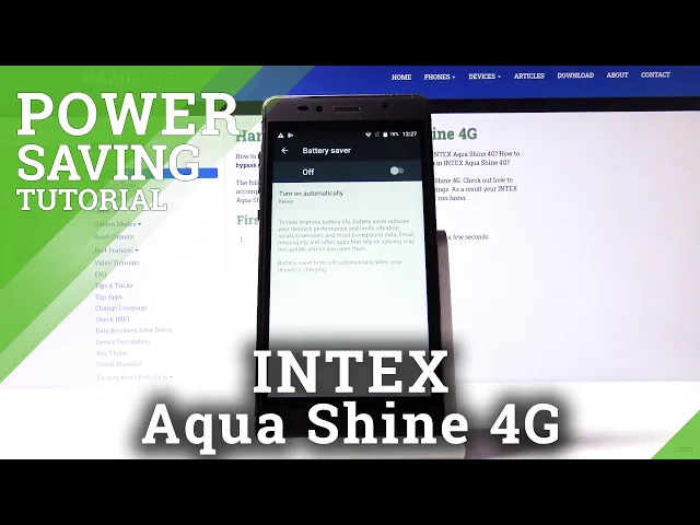 Video thumbnail for How to Activate Power Saving Mode INTEX Aqua Shine 4G – Battery Settings