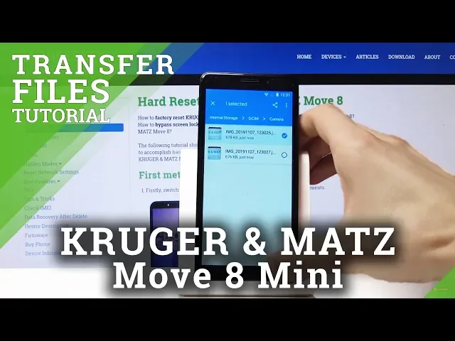 Video thumbnail for How to Transfer Files in Kruger&Matz Move 8 Mini - Move Data to External Storage