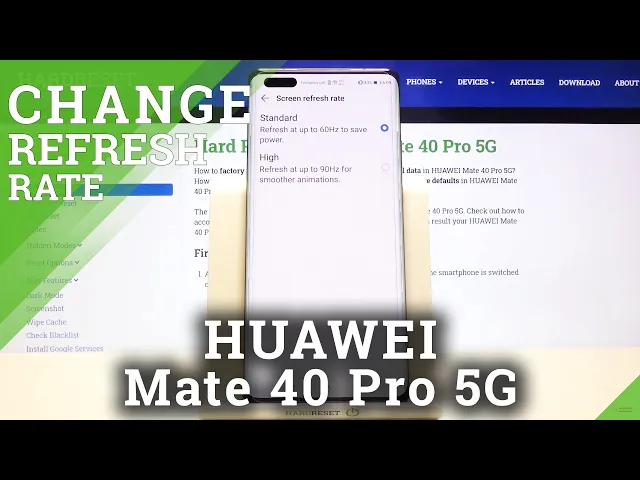 Video thumbnail for How to Change Display Refresh Rate on HUAWEI Mate 40 Pro 5G – Customize Display