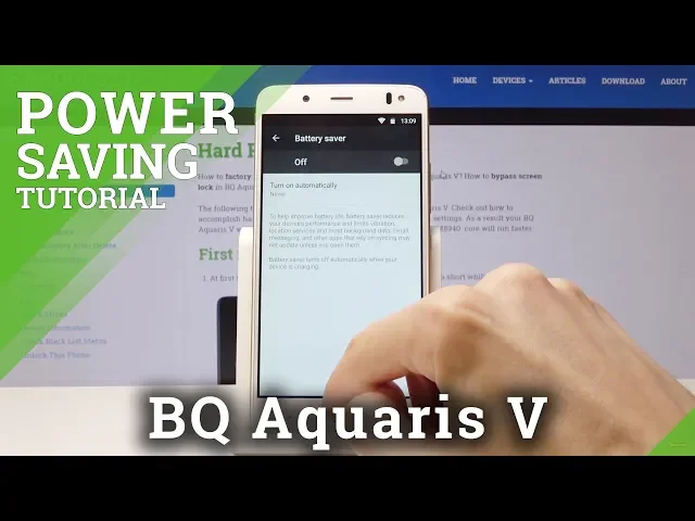 Video thumbnail for How to Enable Power Saving Mode in BQ Aquaris V - Battery Saver
