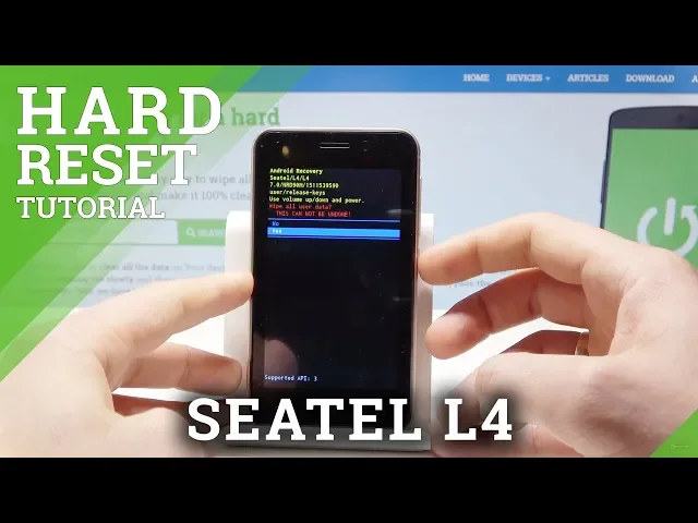 Video thumbnail for How to Hard Reset SEATEL L4 - Wipe Data / Factory Reset / Screen Lock Removal