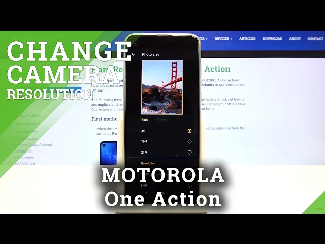 Video thumbnail for Set Up Lower or Higher Photo Resolution in Motorola One Action - Change Picture Resolution