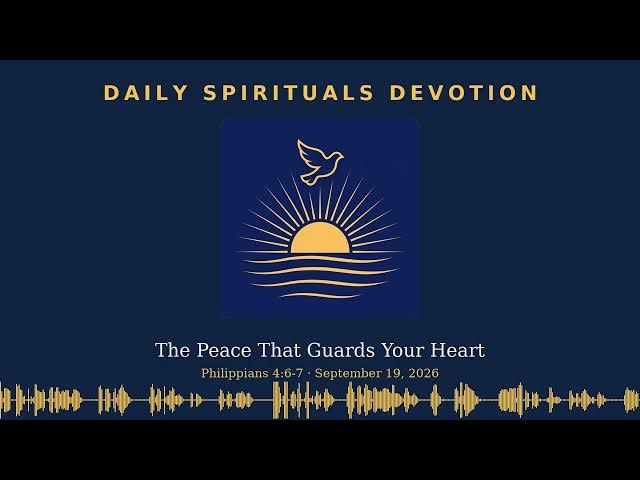 Daily Spirituals Devotion – September 19, 2026