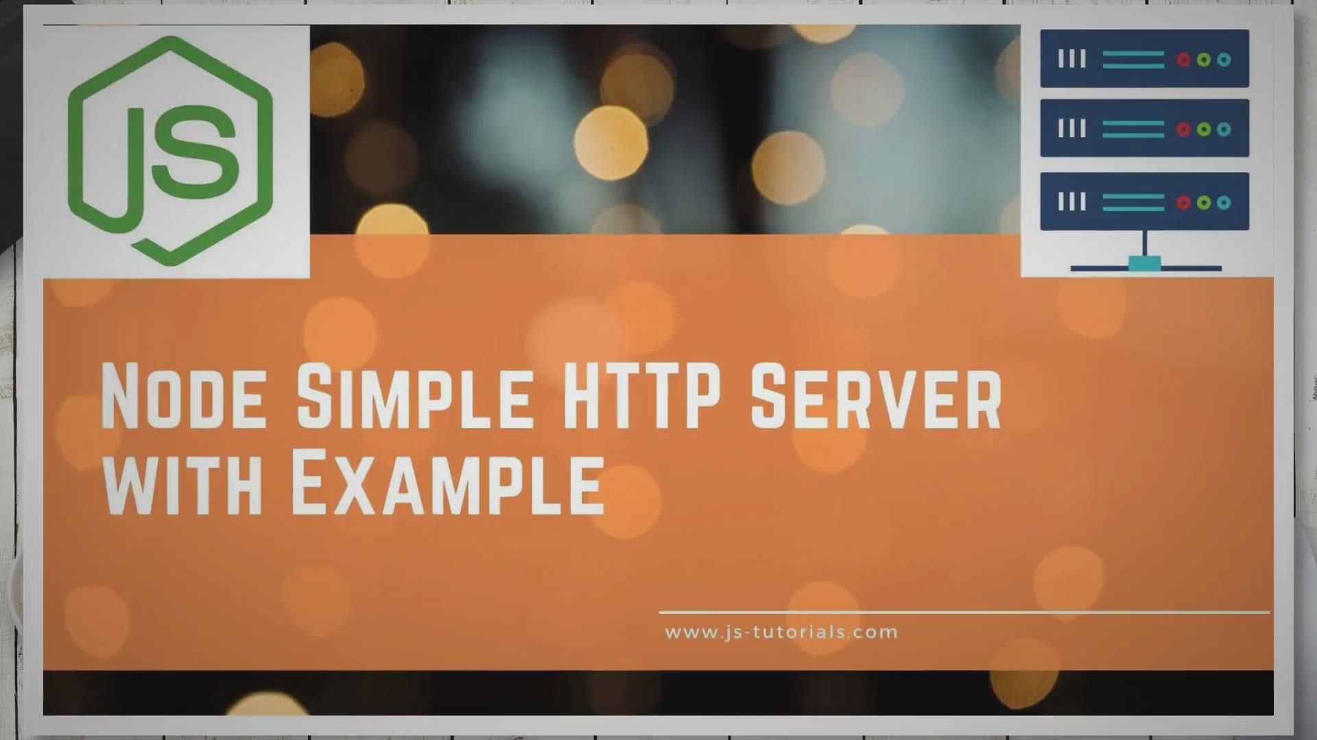 Video thumbnail for Creating a Simple HTTP Server in Node.js with Examples