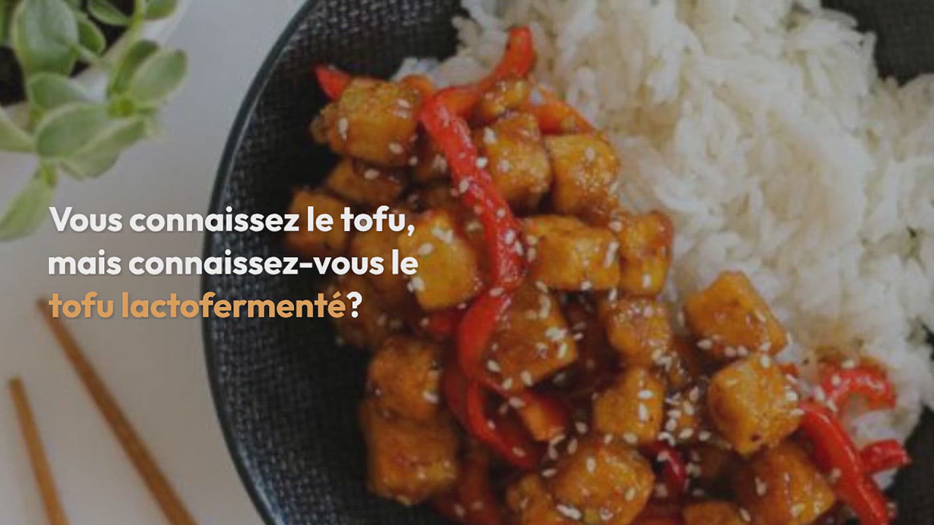 Video thumbnail for Tofu lactofermenté, sauce aigre-douce