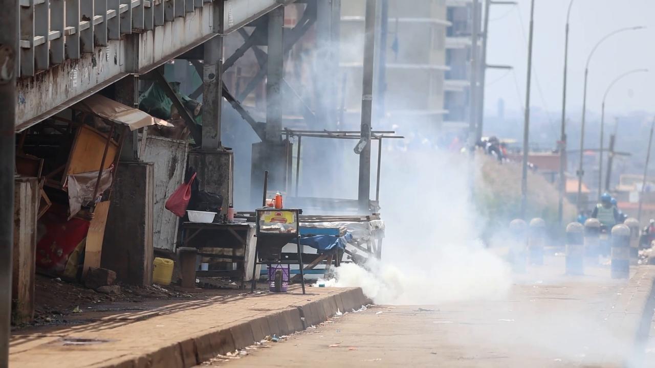 Video thumbnail for Kenya: Kenyans took to street to protest rising fuel prices.