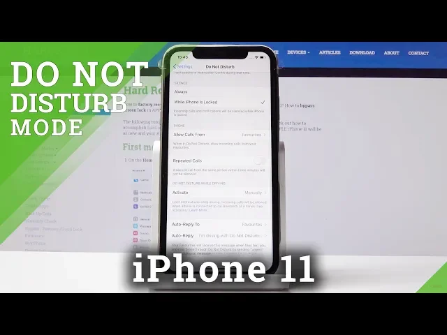 Video thumbnail for How to Use DND Mode in iPhone 11 - Mute Sounds & Vibrations