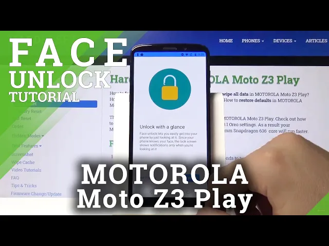 Video thumbnail for How to Enable Face Lock on Motorola Moto Z3 Play - Face Recognition Technology