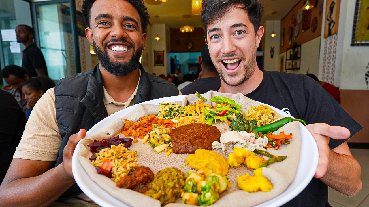 Video thumbnail for I Flew To Ethiopia for STREET FOOD   24 Hours in Addis Ababa!