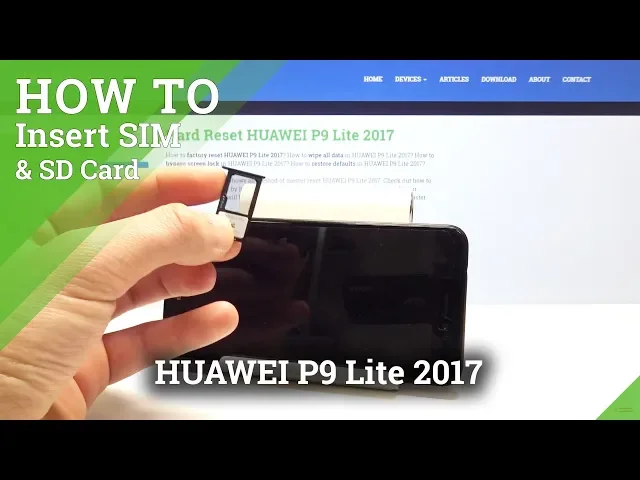 Video thumbnail for How to Insert SIM and SD Card into HUAWEI P9 Lite 2017 - Find Card Slot / Card Input