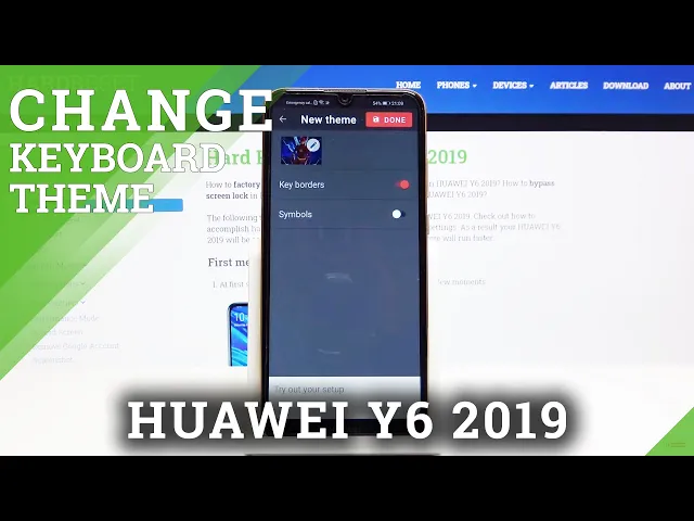 Video thumbnail for How to Customize Keyboard on HUAWEI Y6 2019 – Keyboard Theme with Picture
