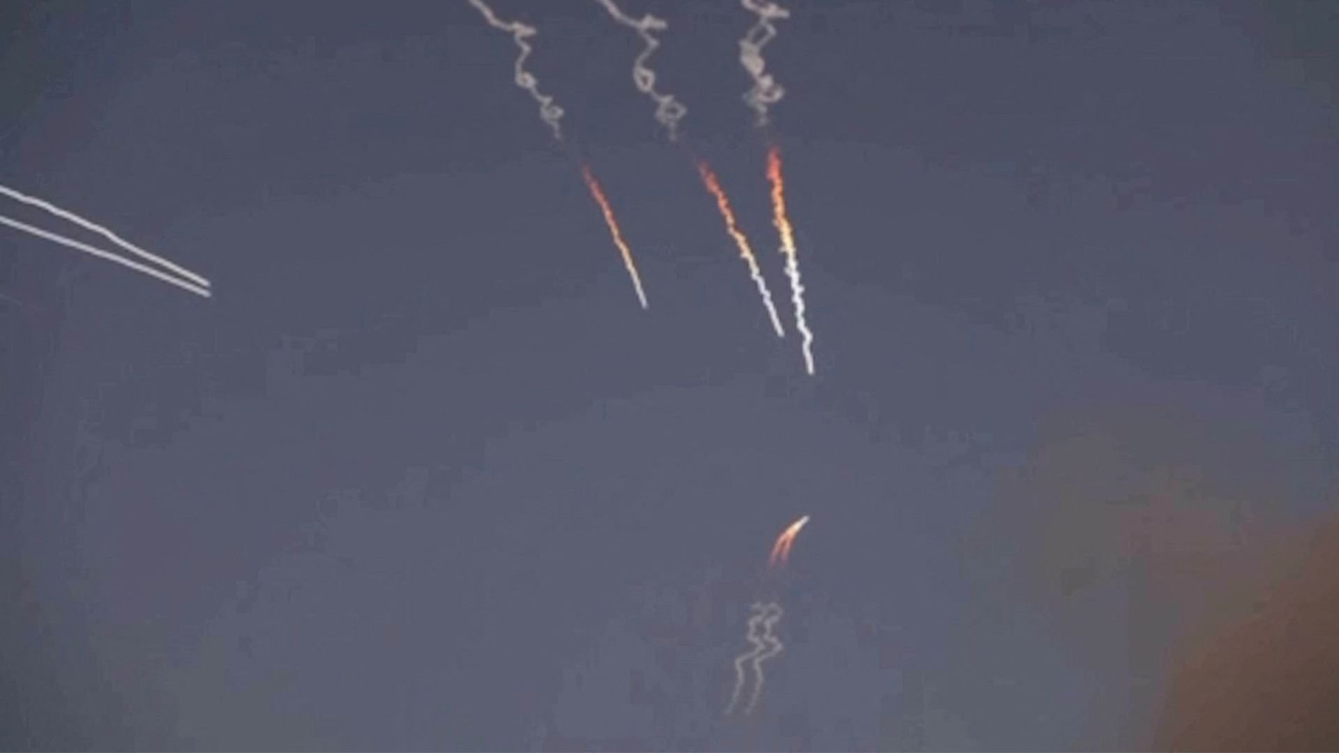 Video thumbnail for Jordan says air defences intercepted five incoming missiles from Iran