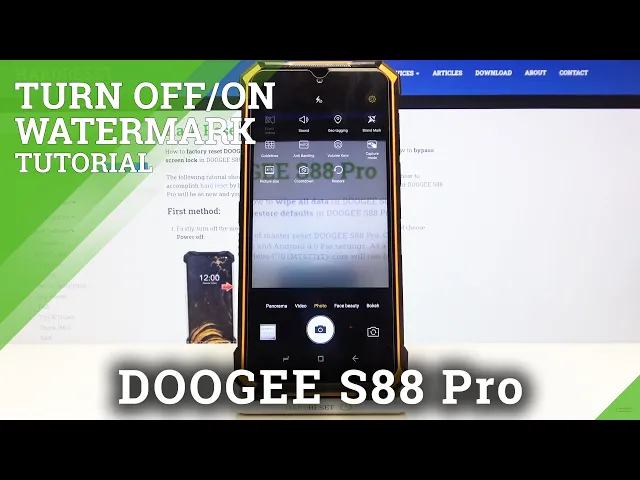 Video thumbnail for How to Turn On/Off Camera Watermark in Doogee S88 Pro – Sign Taken Pictures