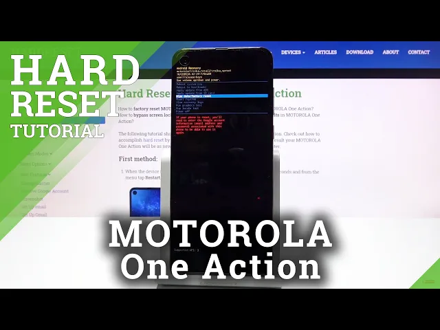 Video thumbnail for HARD RESET MOTOROLA One Action – Bypass Screen Lock / Erase Storage