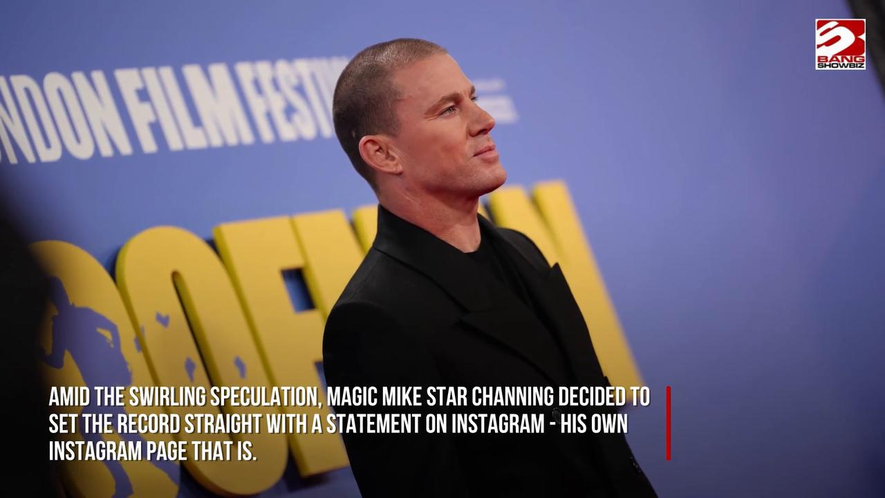 Video thumbnail for Channing Tatum weighs in on 'hilarious' burner account rumours