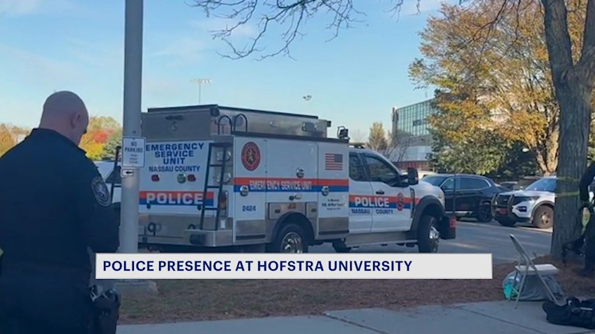 Video thumbnail for Police activity reported at Hofstra University