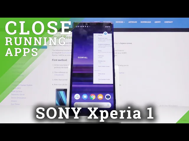 Video thumbnail for How to Turn Off Running Apps in SONY Xperia 1 – Close Background Apps