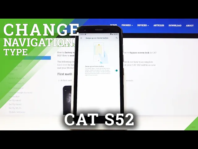 Video thumbnail for How to Change Navigation Bar in CAT S52 – Manage Navigation Bar