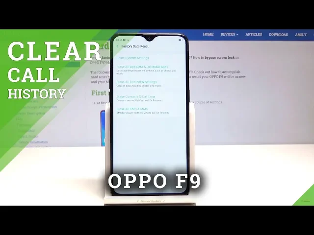Video thumbnail for How to Reset Calls & Contacts in OPPO F9 - Delete Call History