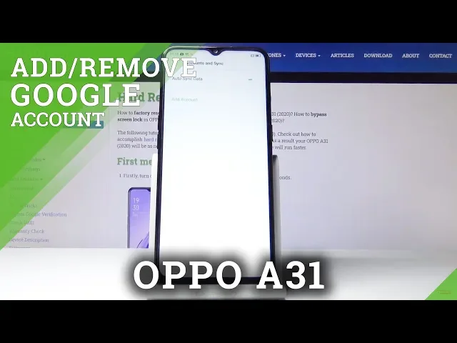 Video thumbnail for How to Add & Remove Google User in OPPO A31 (2020) – Manage Google Account