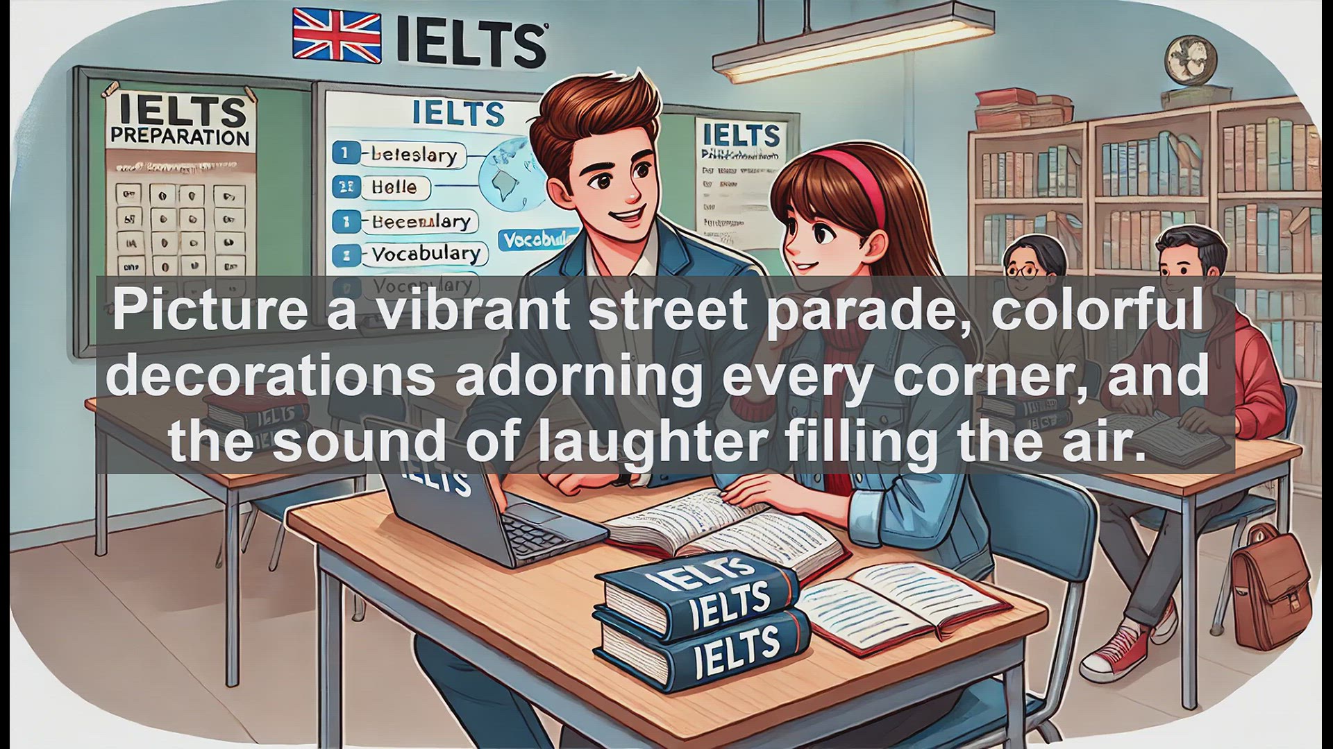 'Video thumbnail for 5000 Must Know IELTS 8.0 Vocabulary - Mastering 'Festive': Boost Your IELTS Score to Band 8.0'