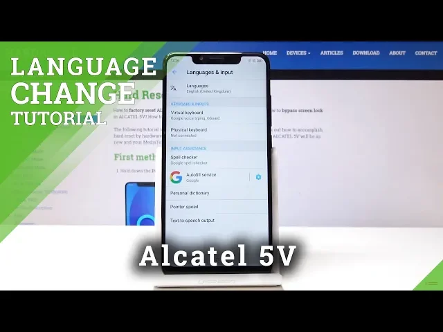 Video thumbnail for How to Change Language in Alcatel 5V - Android Region Settings