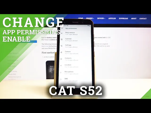 Video thumbnail for How to Change App Permissions in CAT S52 – App Manager