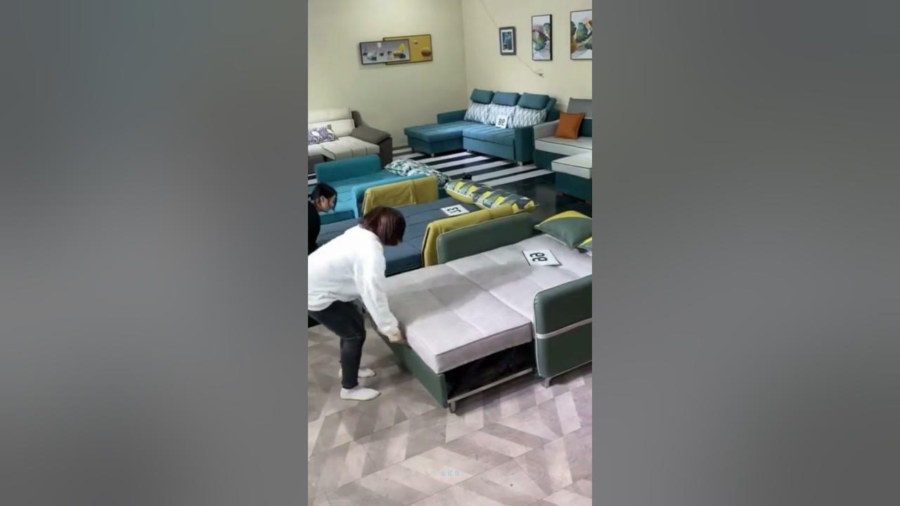 Video thumbnail for Beautiful Sofa cum Bed | Sofa come Bed Design #shorts