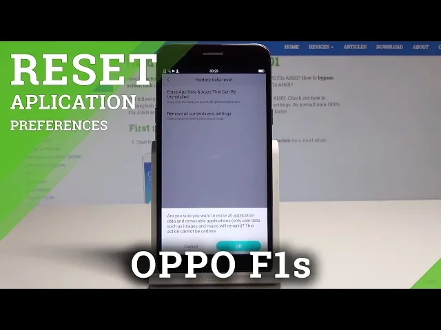 Video thumbnail for How to Reset App Data in OPPO F1s - Delete App Data / Restore Apps Settings