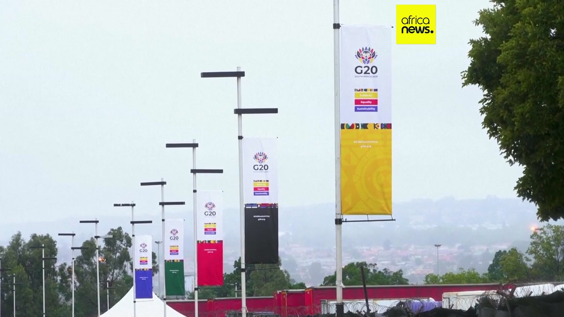 'Video thumbnail for South Africa counts down to historic G20 summit as Trump’s attendance remains unclear'