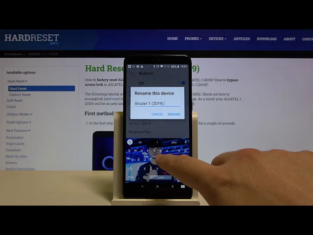 Video thumbnail for How to Change Device Name in Alcatel 1 2019 – Rename Smartphone