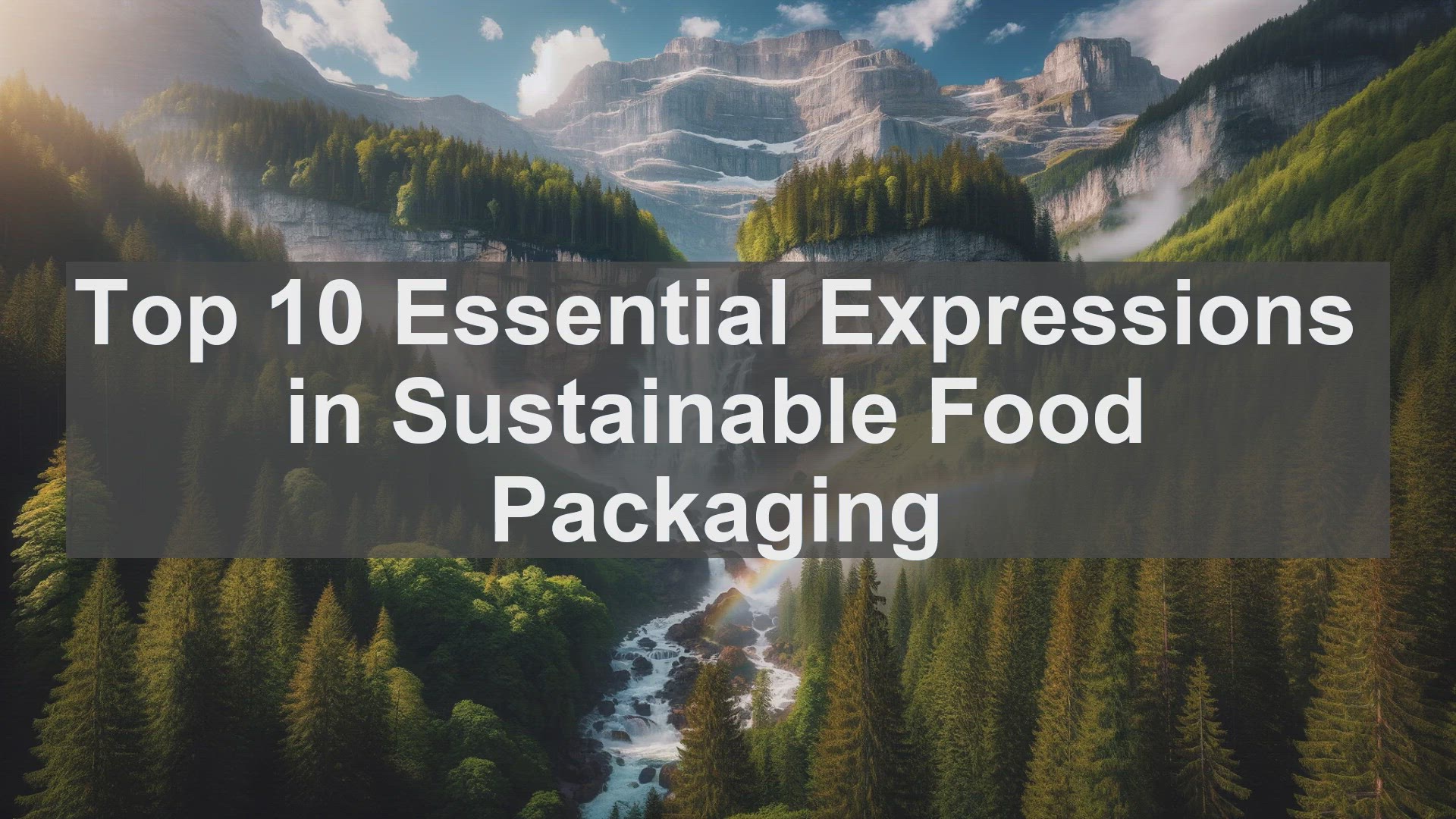 'Video thumbnail for Top 10 Essential Expressions in Sustainable Food Packaging'