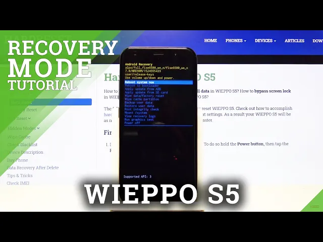 Video thumbnail for How to Enter Recovery Mode in WIEPPO S5 – Find Hidden Recovery Mode