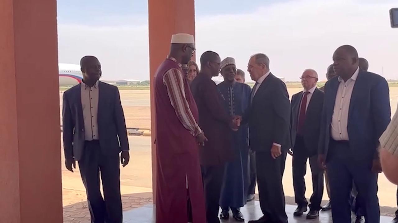 Video thumbnail for Niger: Russian Foreign Minister Lavrov visits Niger.