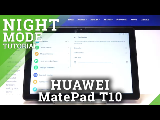 Video thumbnail for NIGHT MODE in HUAWEI MatePad T10 – Night Shield